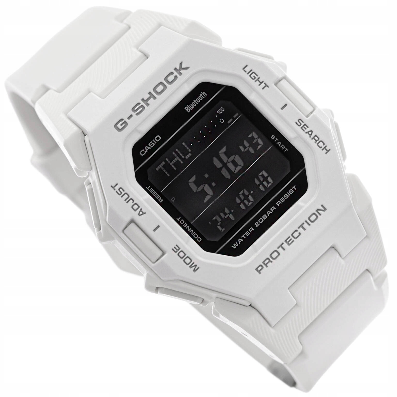 Pánské hodinky Casio GD-B500-7ER G-shock Bílé S Řemínkem, Bluetooth, Vodotěsnost 200M