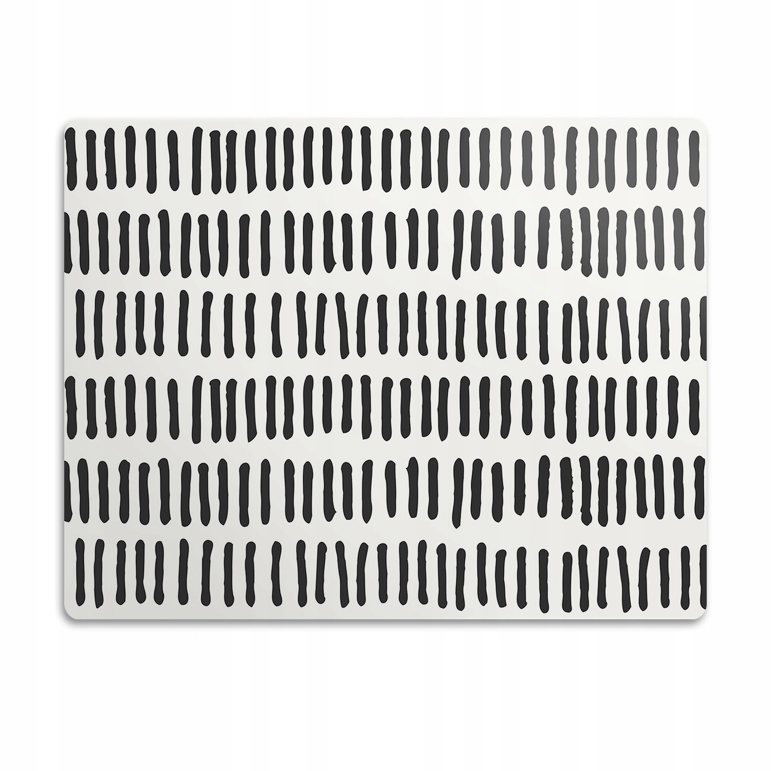 Levně Podložka pod misku pro psa Kresky černá 60x40 cm