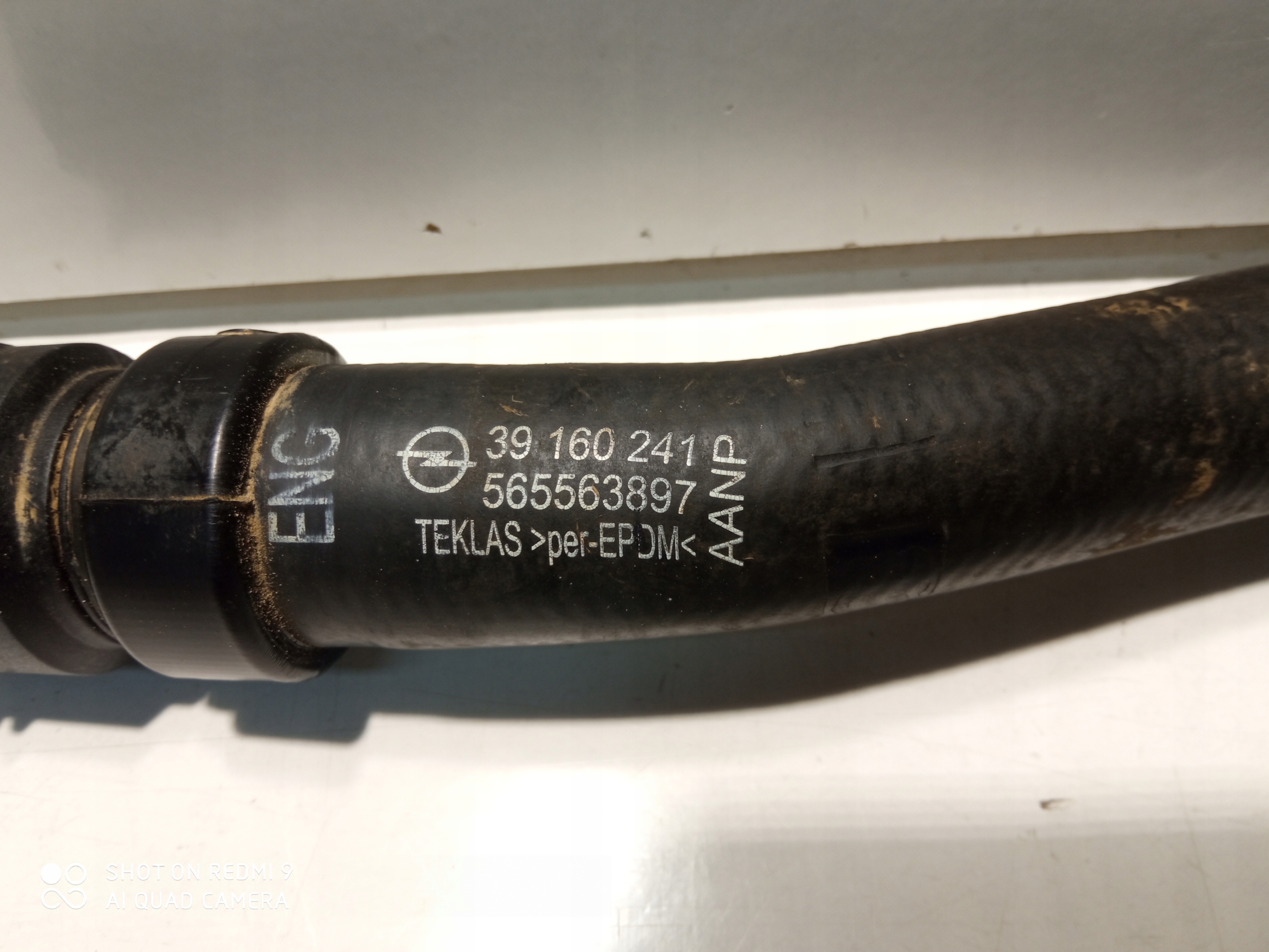 OPEL ASTRA K LIFT cijev crijevo prijenos vode 39160241