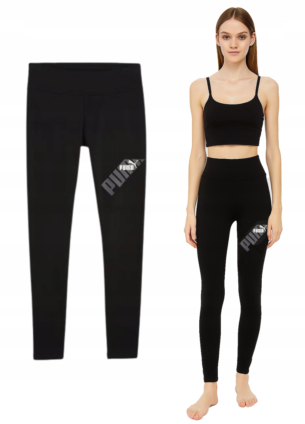 Dámské legíny Puma 677894 01 legíny bavlněné černé Xs