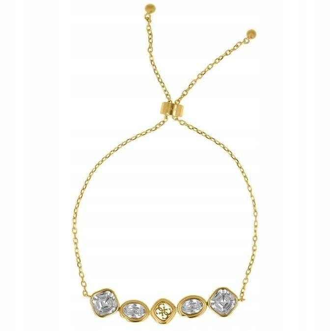 Dámský zlatý náramek Guess zirkon