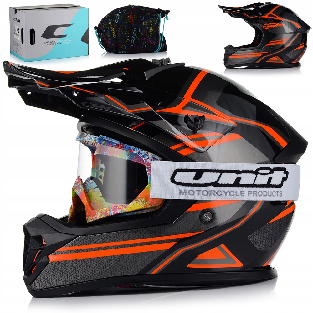 Motocyklová Prilba Cgm 267G Dirt Junior Cross Štvorkolka Atv Pre Deti Malý Ľahký