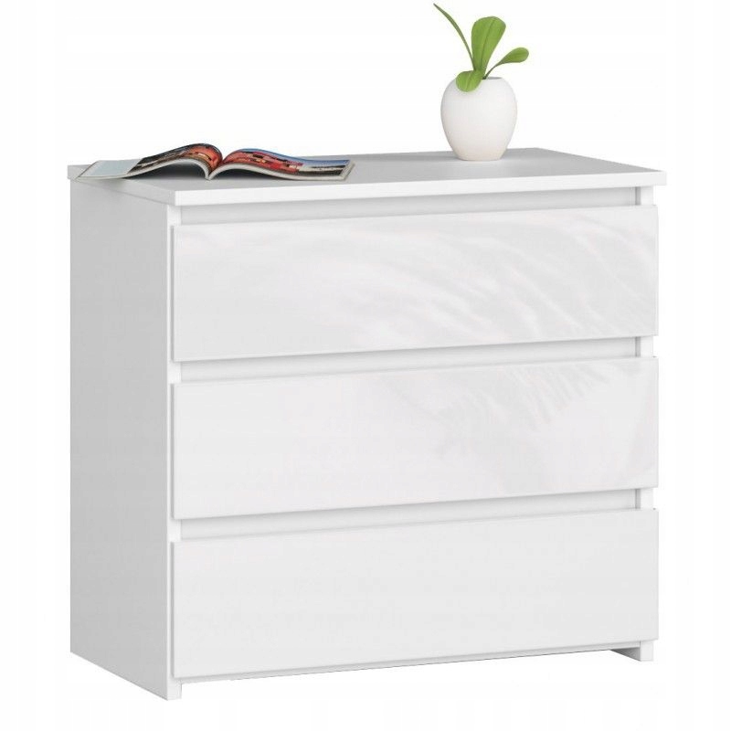 SZAFKA NOCNA STOLIK NOCNY 60x35x57cm WYSOKI POŁYSK komoda szafka szuflady