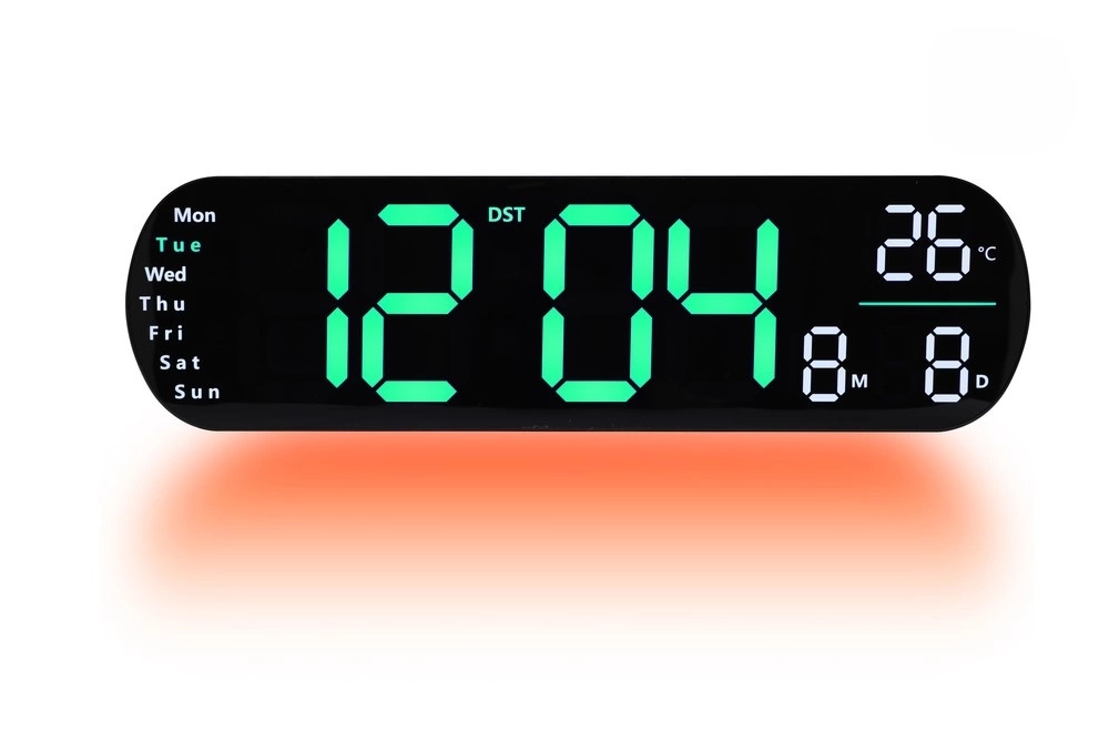 Hodiny Jvd DH5502.3 Čierny Alarm Digitálny Teplomer Veľký Čitateľný Dátum