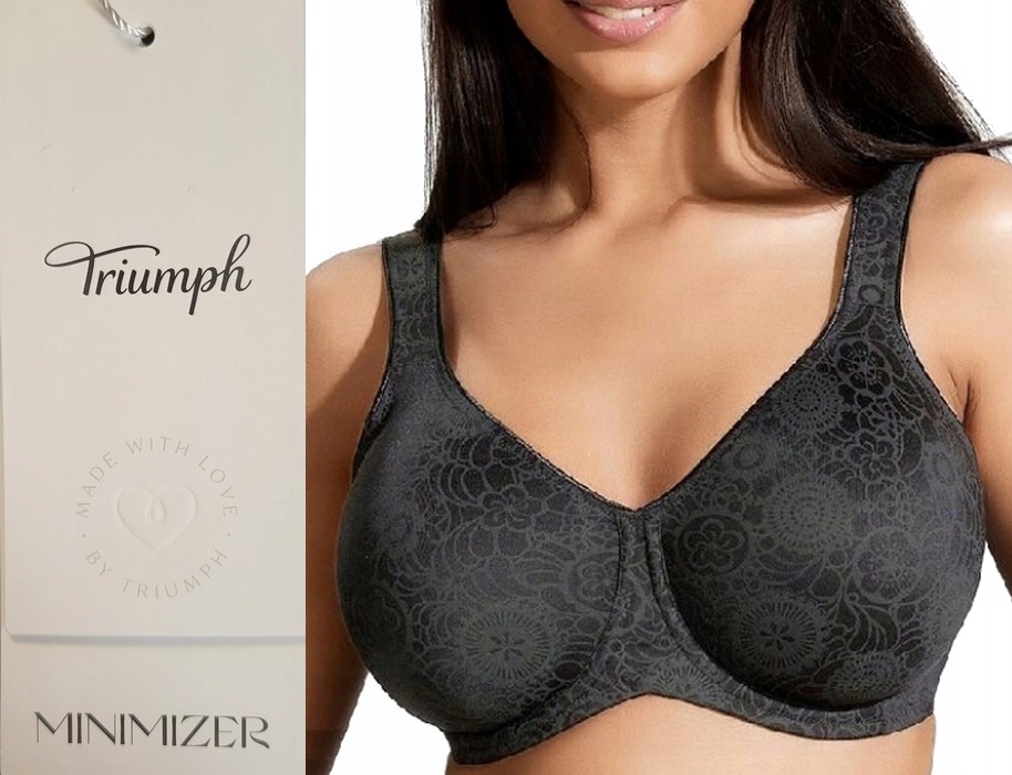 Triumph damski biustonosz Lovely Minimizer W X minimizer czarny koronka 85C