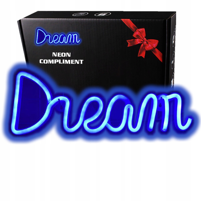 

Neon Led Baterie/USB Na ścianę dream