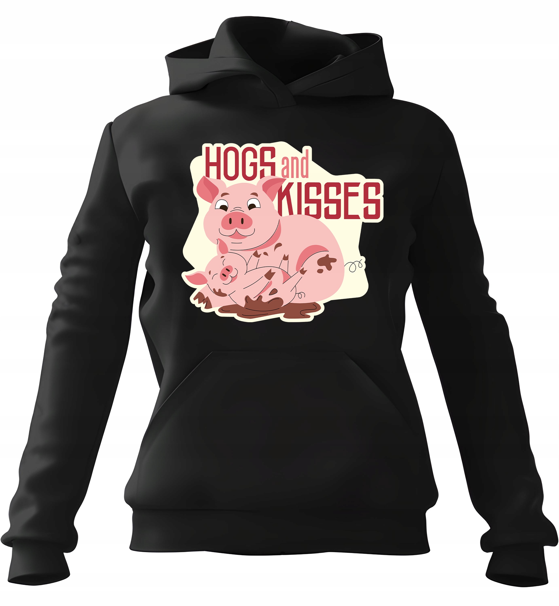 pánská mikina s kapucí Hogs and Kisses 3XL pro muže, muže a muže