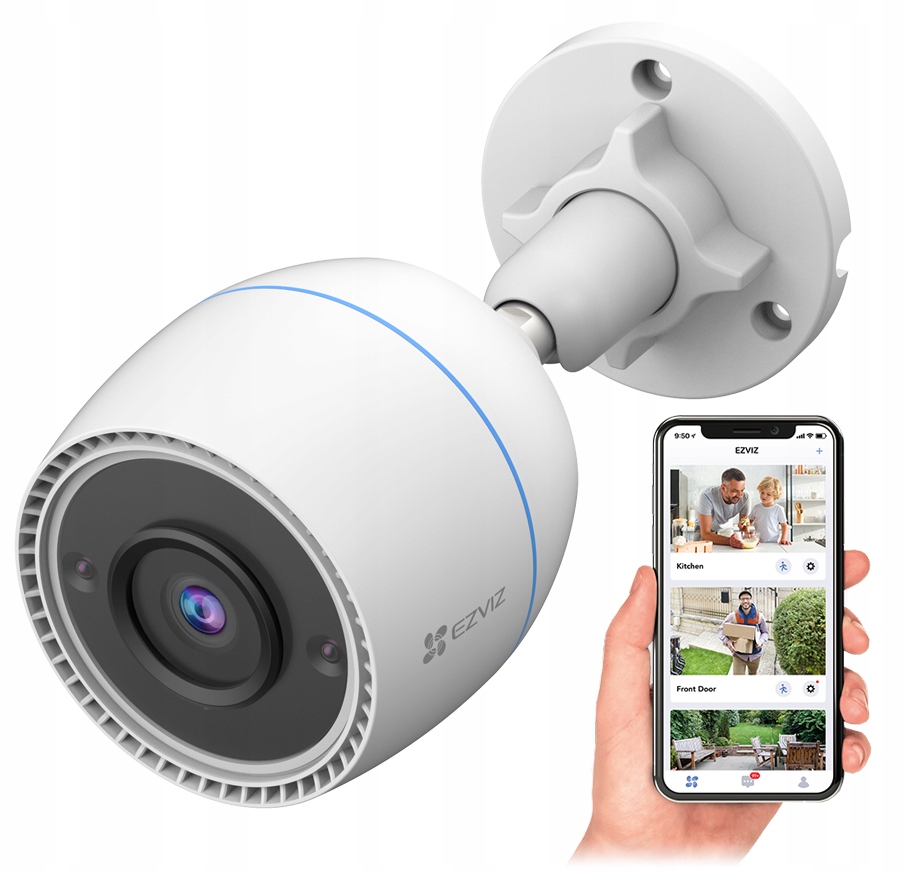 

Kamera Ip WiFi Full Hd 1080p Nasłuch Detekcja C3T