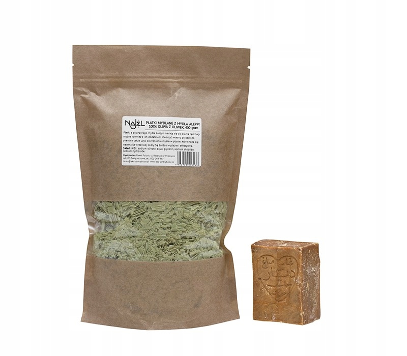 

Naturalne Płatki Mydlane Aleppo 400 g