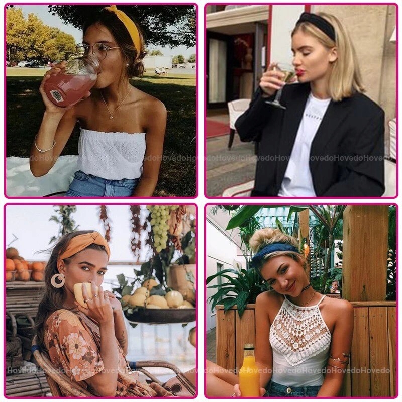 OPASKA DO WŁOSÓW TURBAN NA GUMCE PUDROWY RÓŻ Marka Inna marka