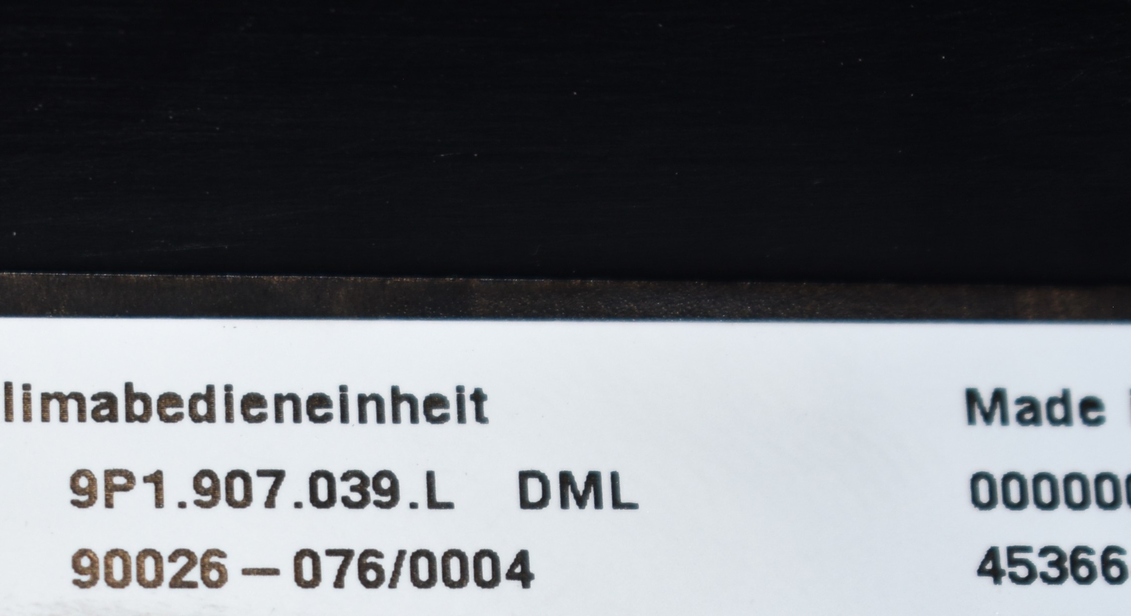 IDEALNY Unite commande clima PORSCHE 991 1