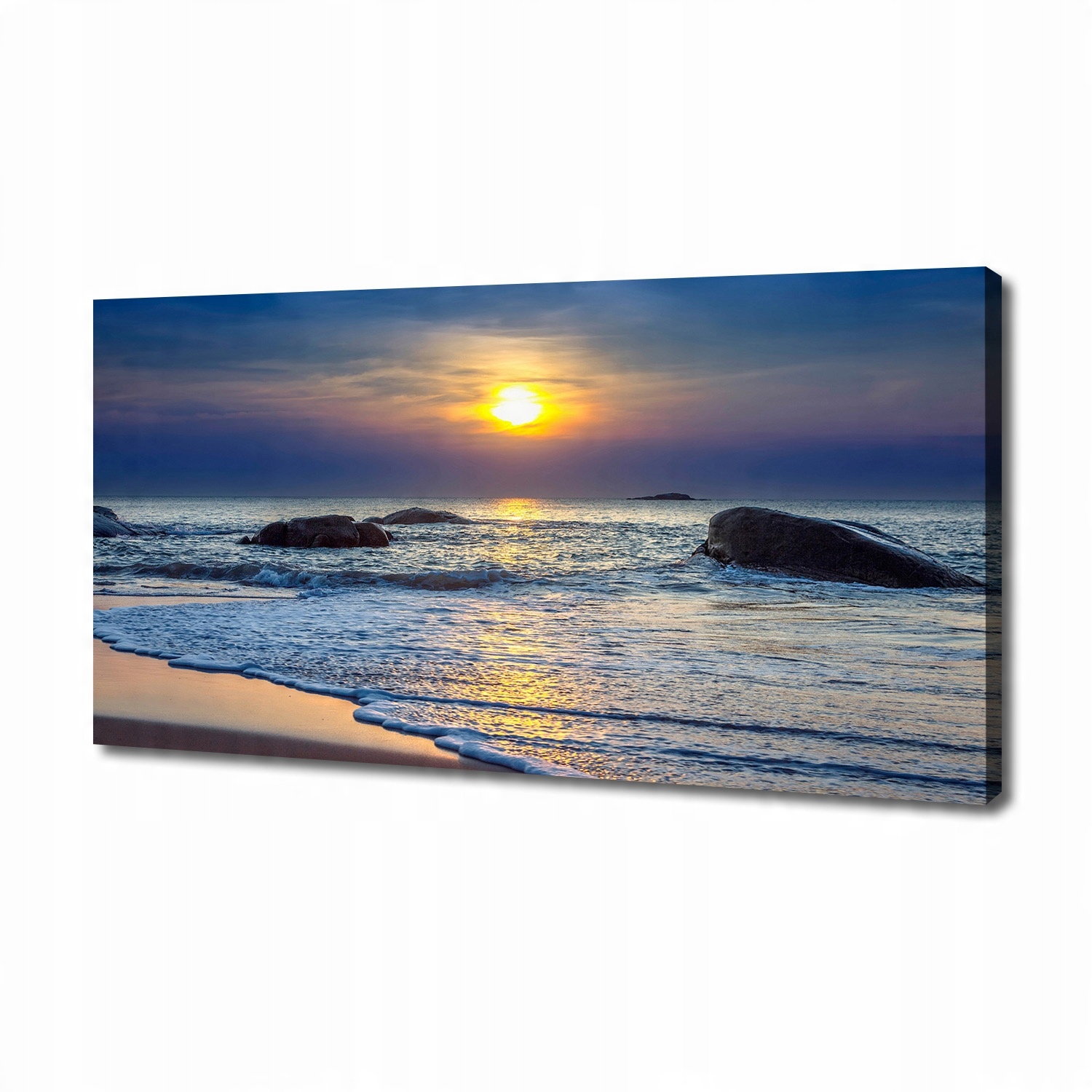 

Foto obraz na płótnie Zachód słońca morze 140x70cm
