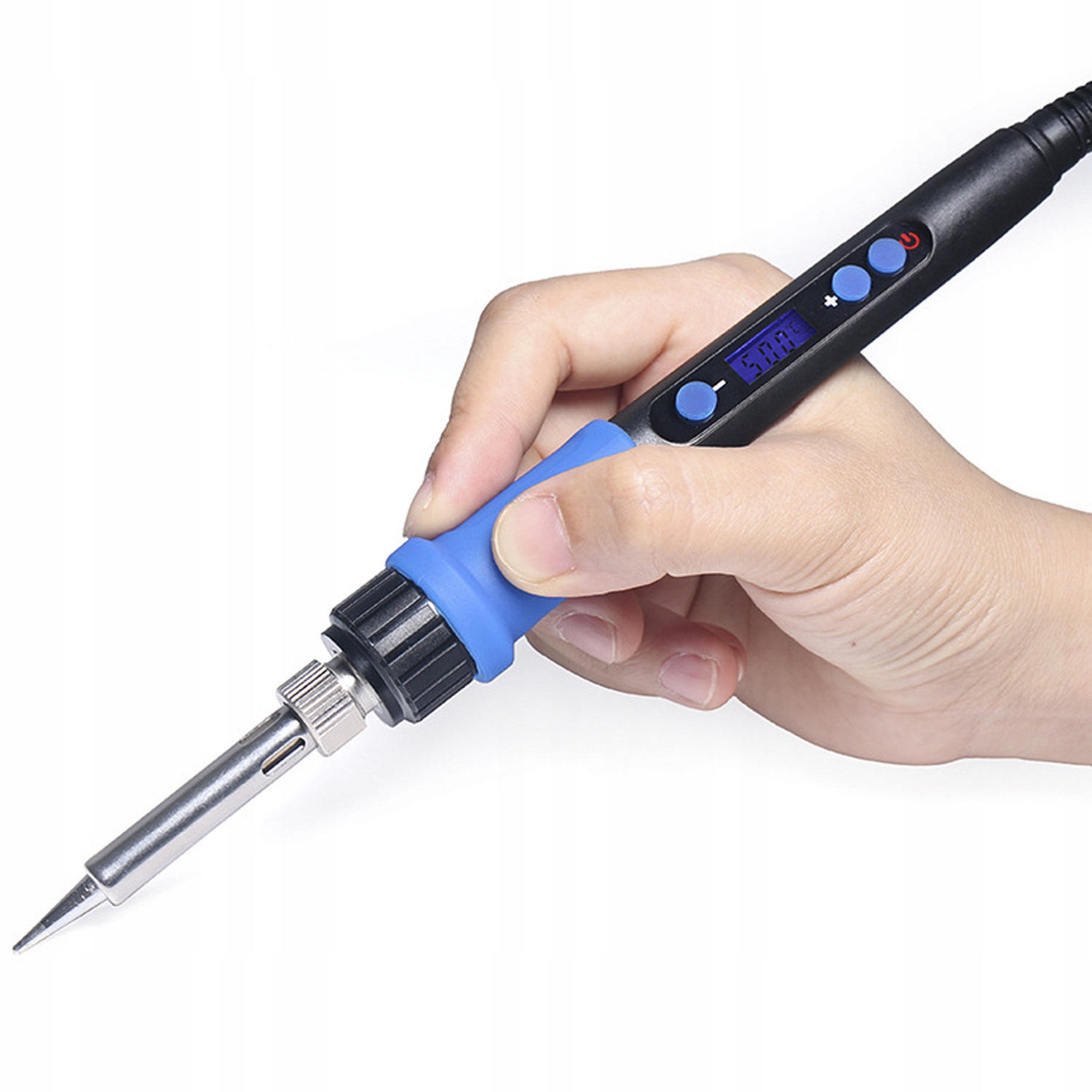 PRECYZYJNA LUTOWNICA LCD Duży Zestaw Lutowniczy 13 Elementów ORGANIZER 100W Rodzaj grzałkowa (oporowa)