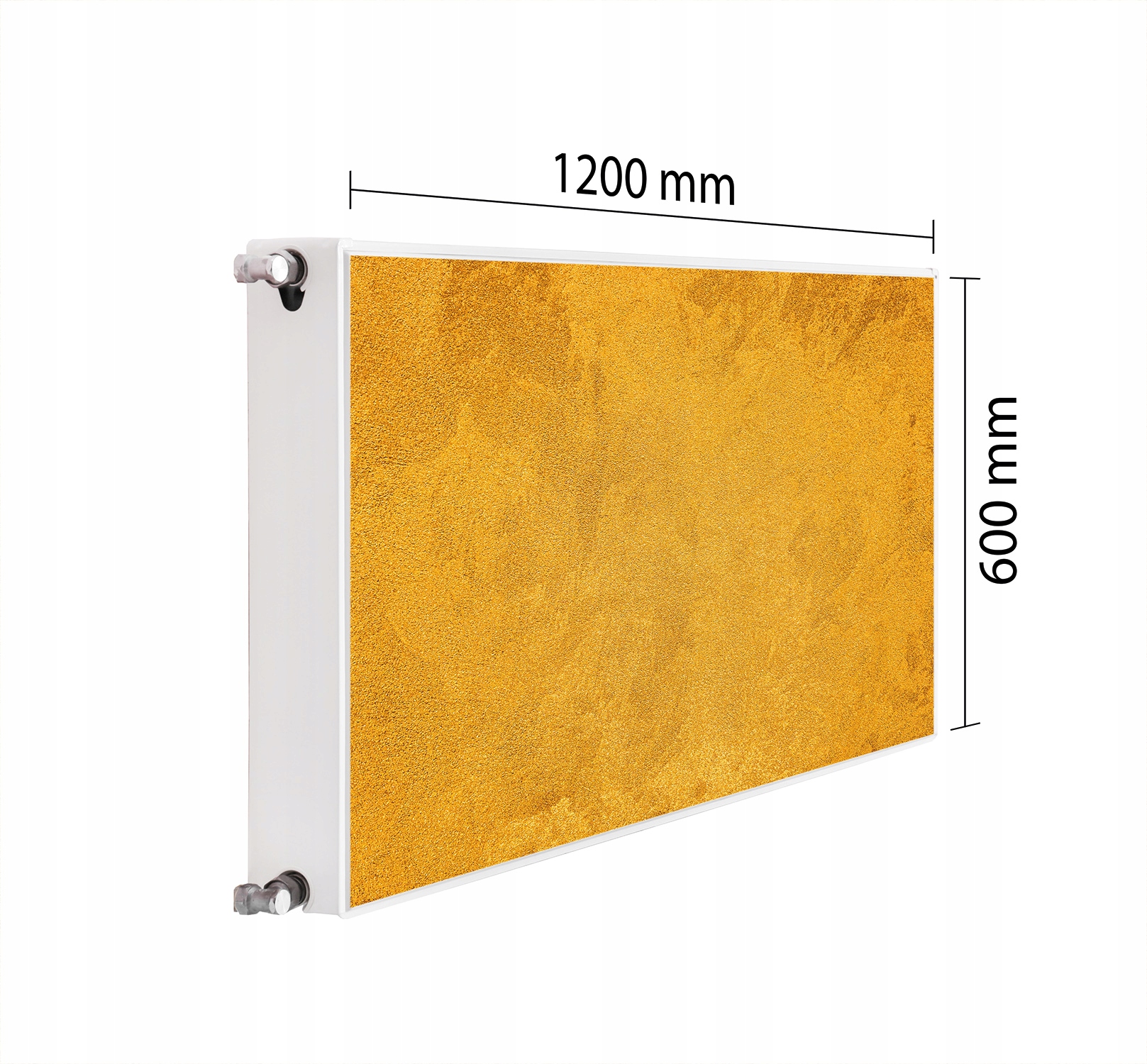 Maskovací Kryt Radiátoru 120x60 Žlutá Podložka Magnet