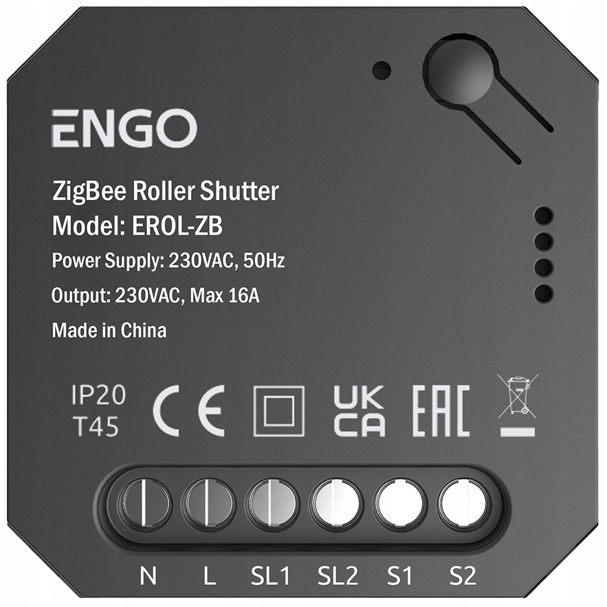 Engo Ovladač Rolet Zigbee Pro Systém Engo Smart Pod Omítku