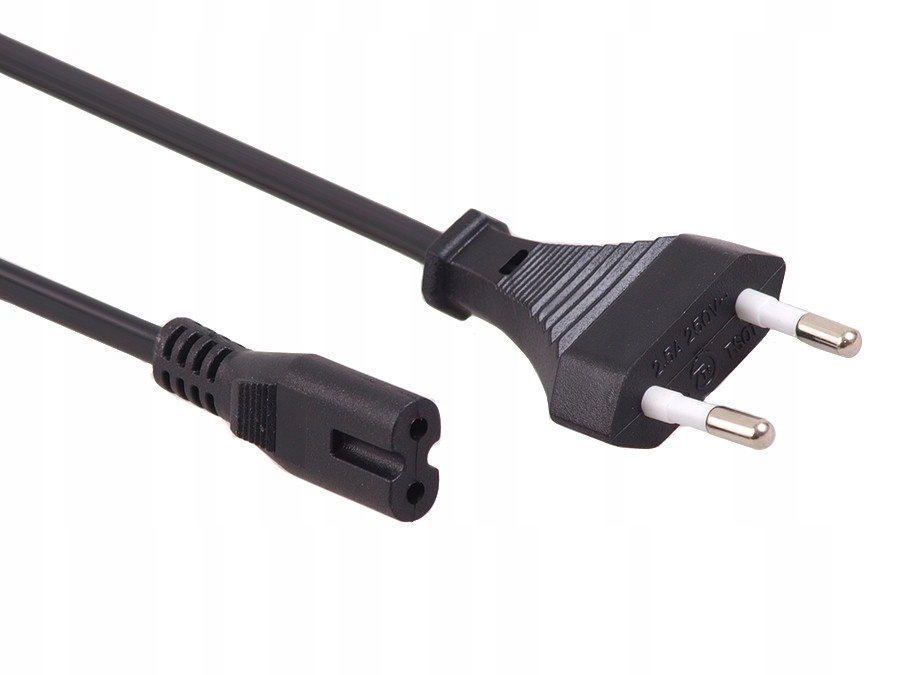 Maclean Kabel zasilający ósemka 2 pin 1,5M wtyk Eu MCTV-809