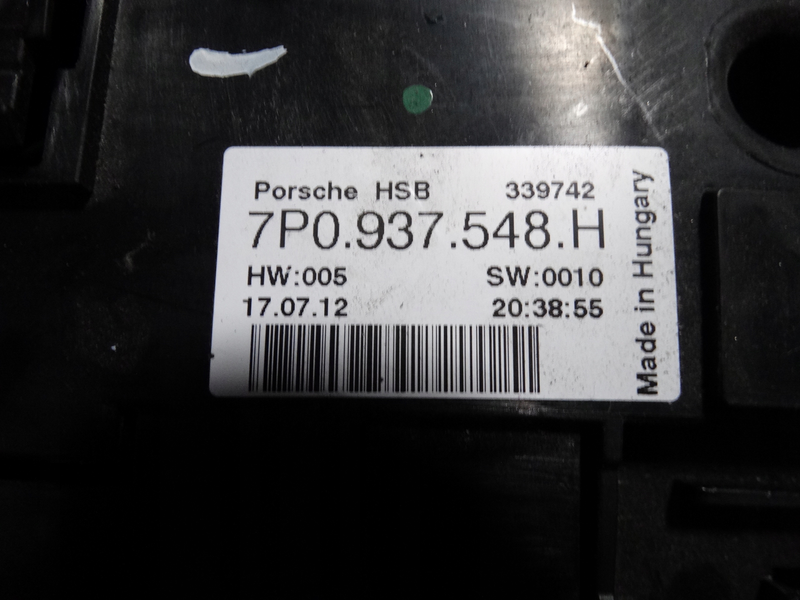 module fuse box PORSCHE CAYENNE 7P5 1 9