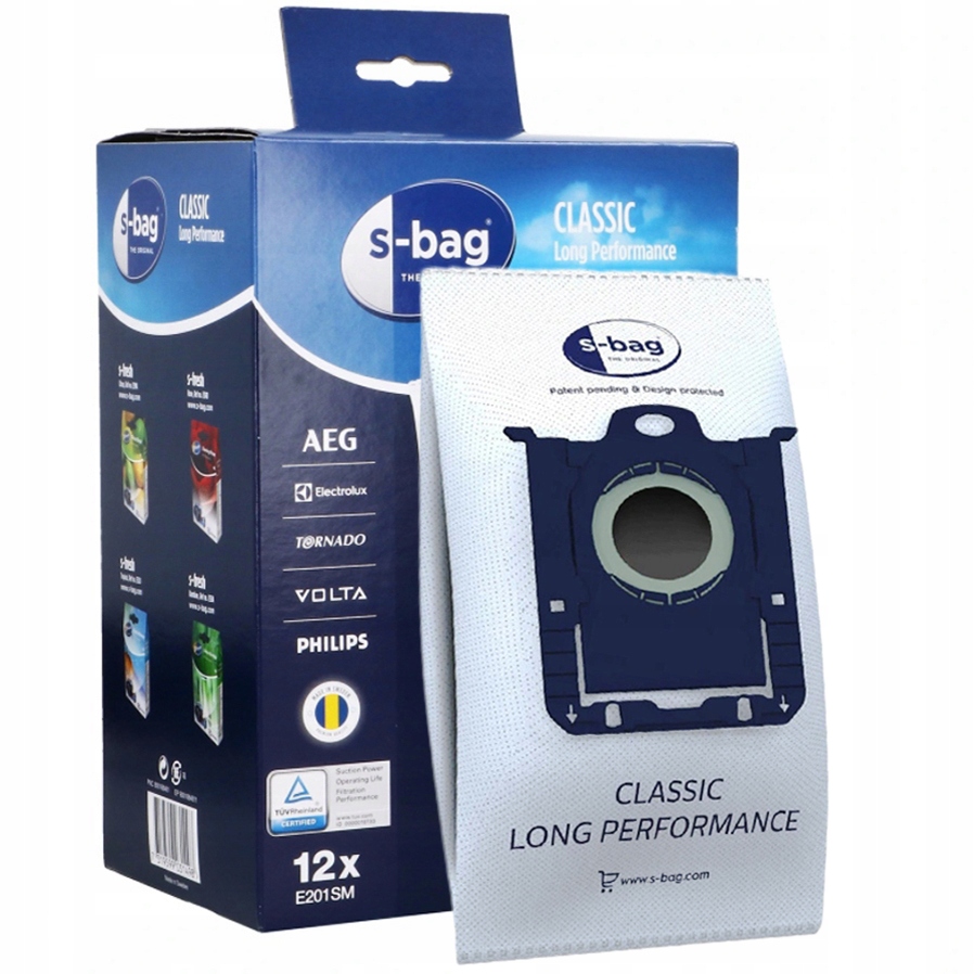 

12x Worki Electrolux E201SM S-Bag Long Performance
