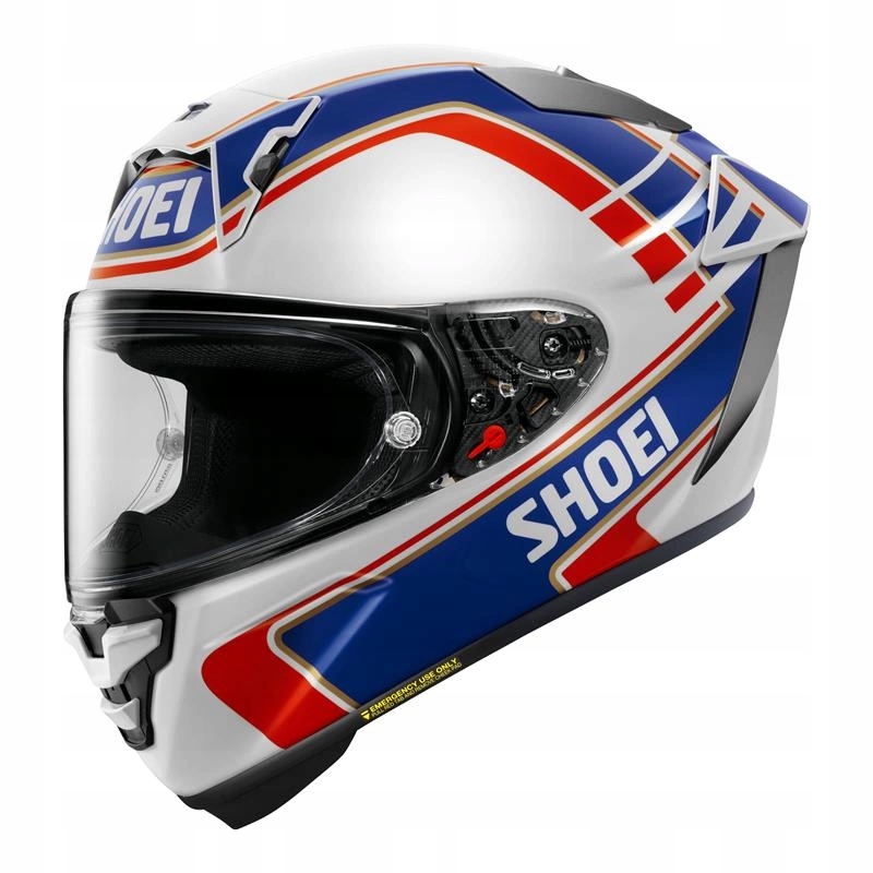 Prilba Shoei X-spr Pro Gardner TC-2 biela červená modrá Darčeky