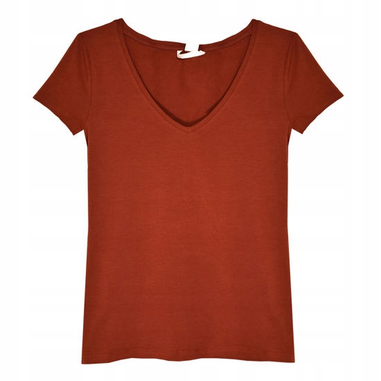 

H&m Dżersejowy top w serek rozm.S,36