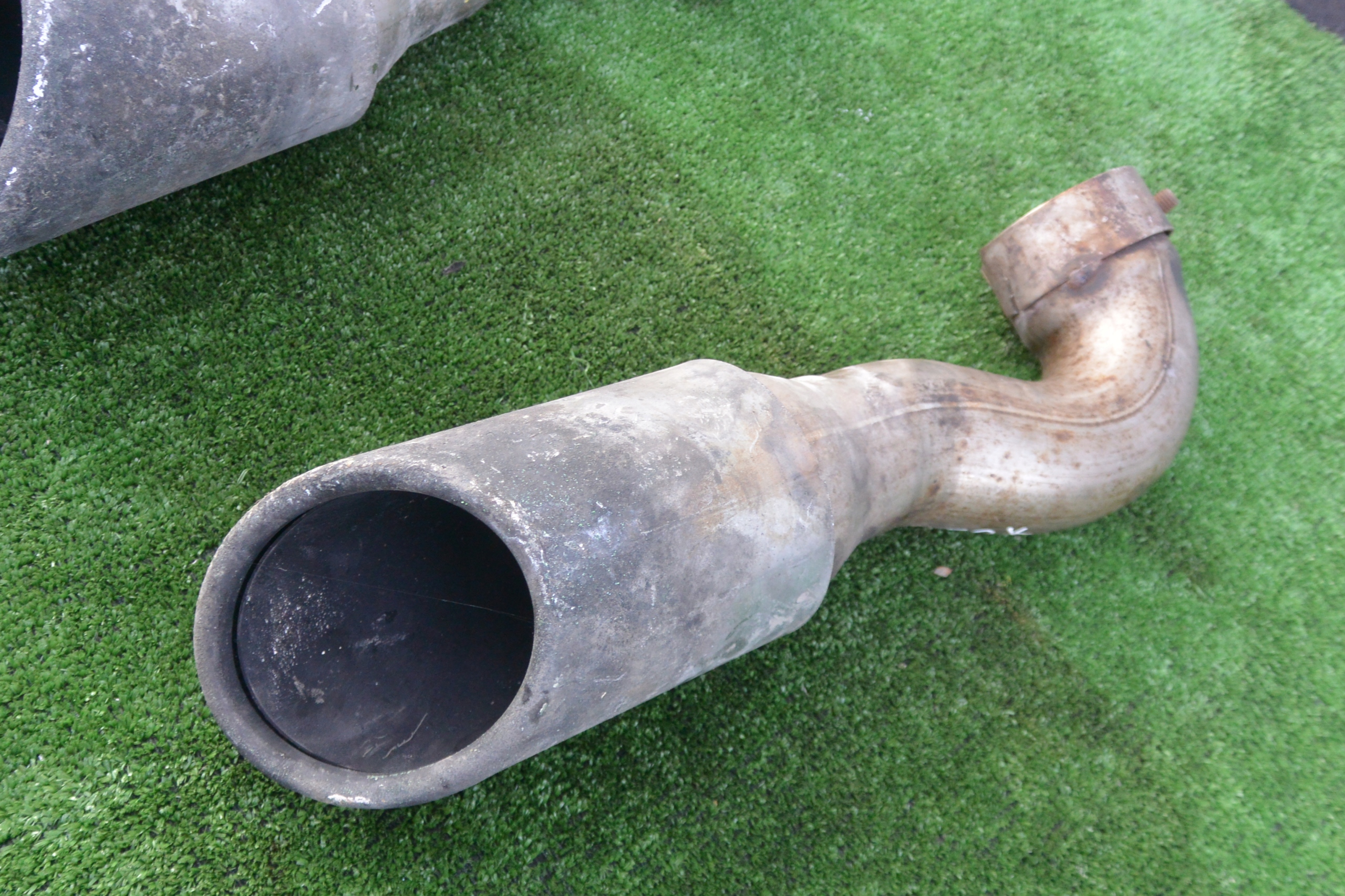 pipe end of an exhaust right left AUDI Q7 4L KOMPLET