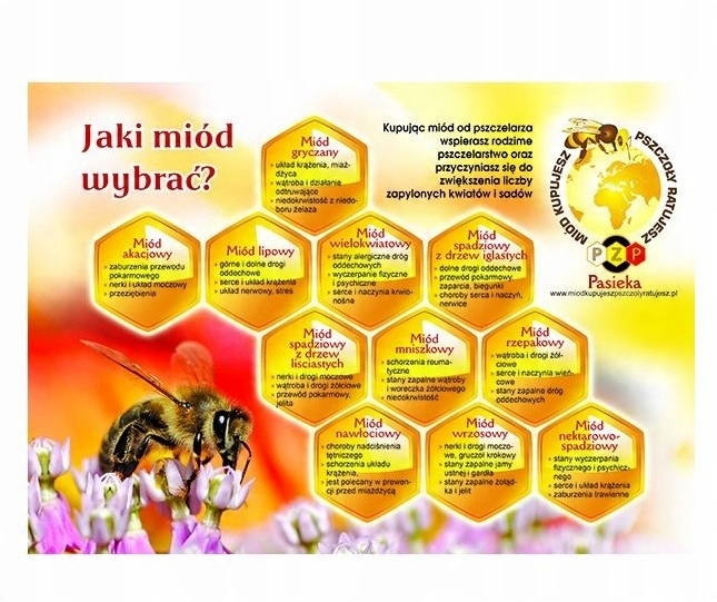 

Tablica Duża edukacyjna Jaki Miód Wybrać F325