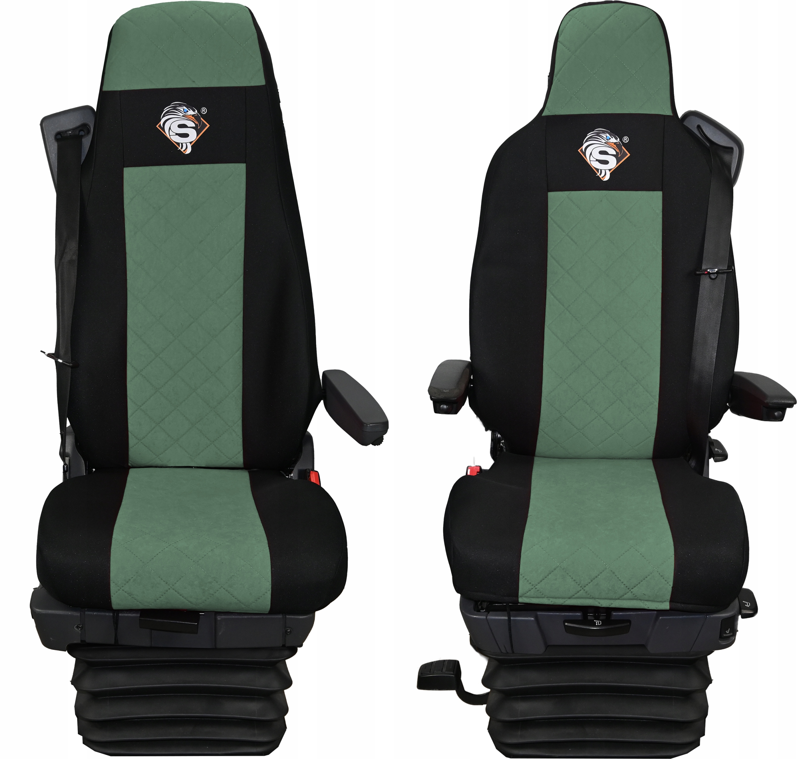 Pokrowce na fotele SCANIA R od 2013, S od 2017 - KONFIGURACJA E - ZIELONY EAN (GTIN) 5904261641901