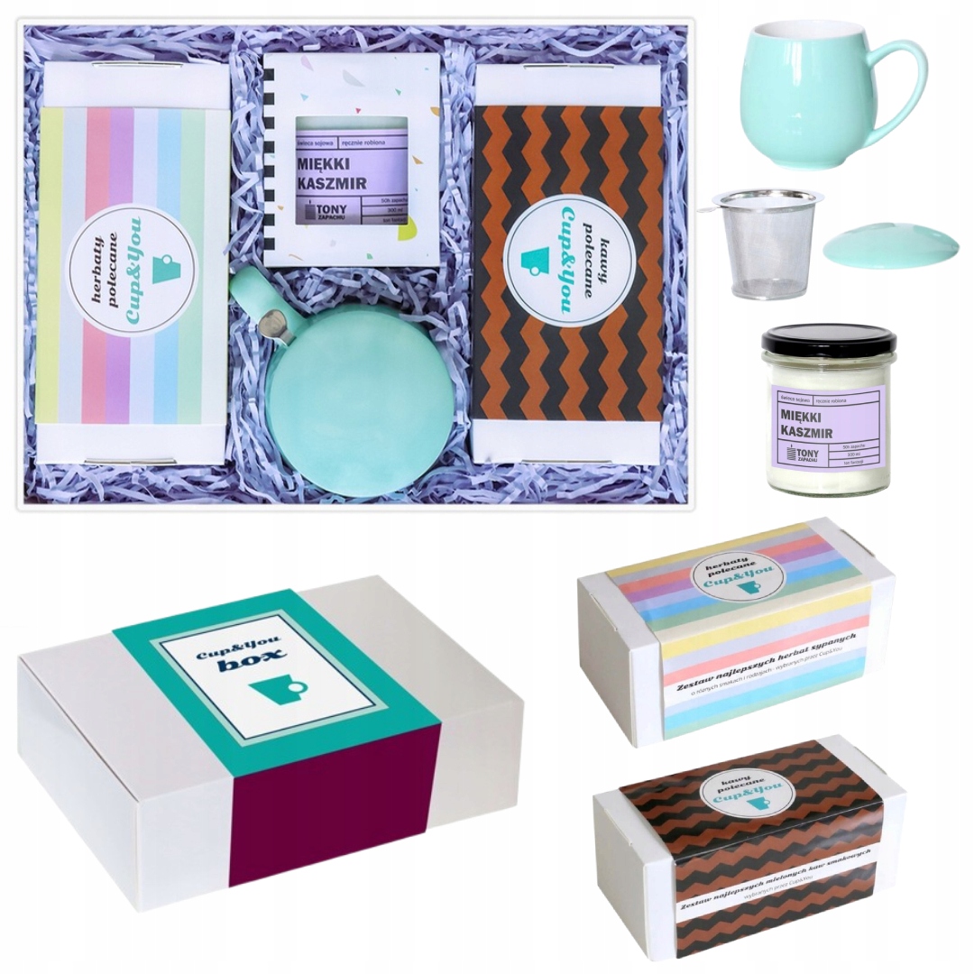 Levně Ideální dárková sada Box s aromatickou kávou a ochuceným čajem