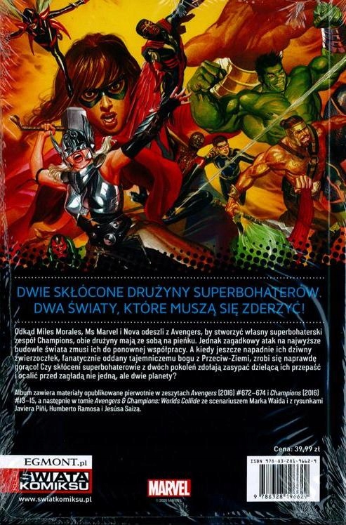 AVENGERS tom 6: ZDERZENIE ŚWIATÓW ISBN 97883281348315