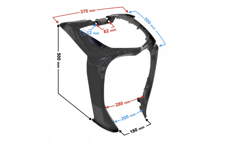 Obuv Spojka Krytu Reflektoru Černá Pro Skut Martinelli