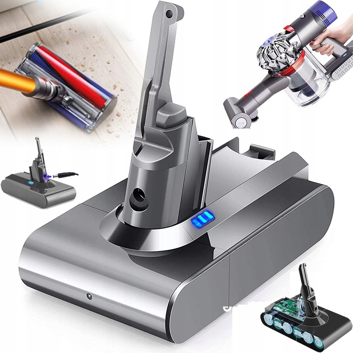 Bateria Wymiana Do Dyson V8 SV10 Akumulator 21.6V 4600MAH Litowo-jonowy