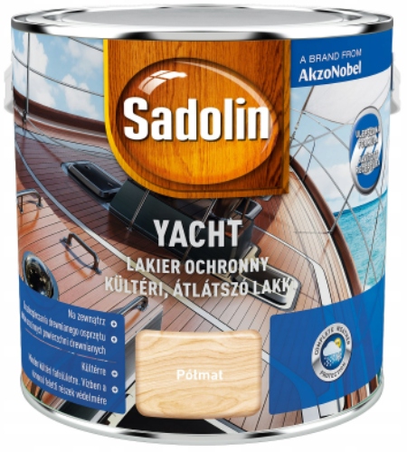 Sadolin Yacht Lakier jachtowy Półmat 2,5L Bezbarwny