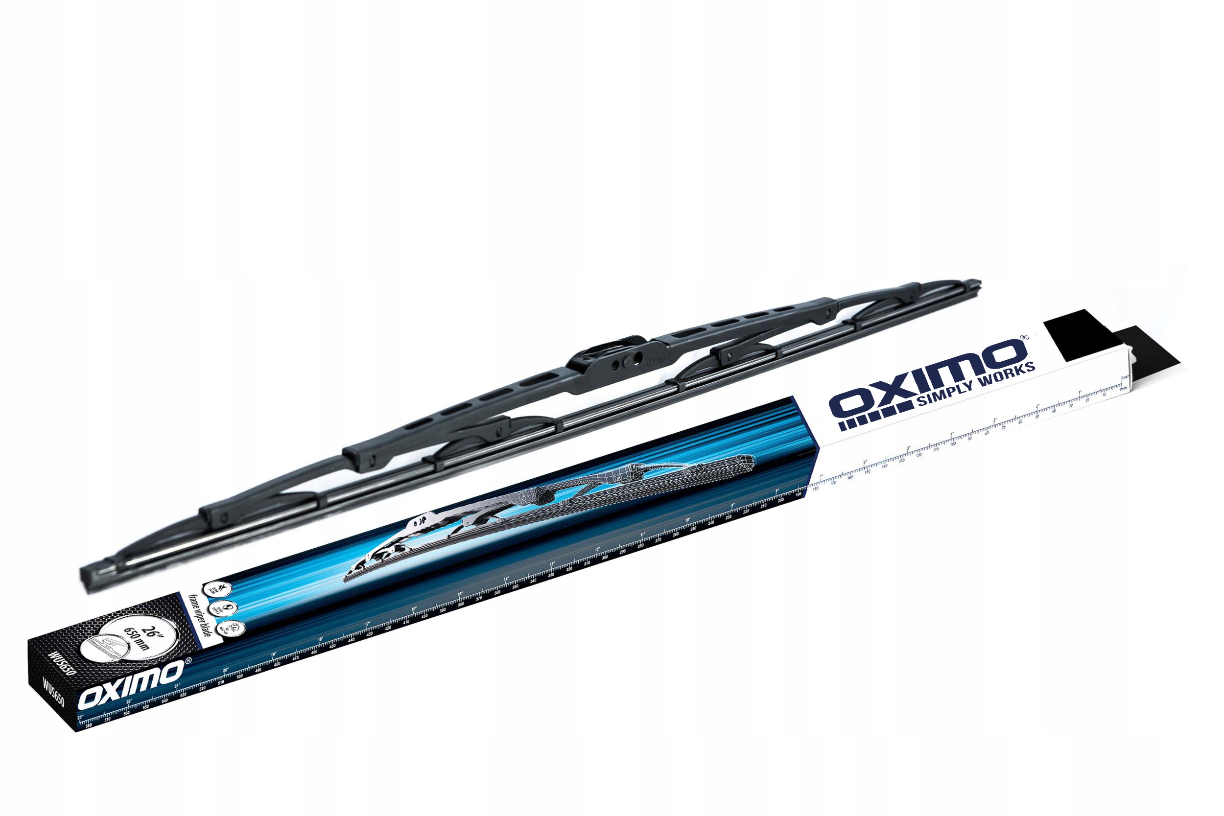 Pióro wycieraczki szkieletowej Oximo o długości 650 mm