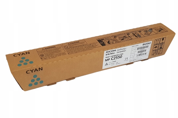 Toner Ricoh Mp C2550 841197 841209 842060 842472 Originál cyan