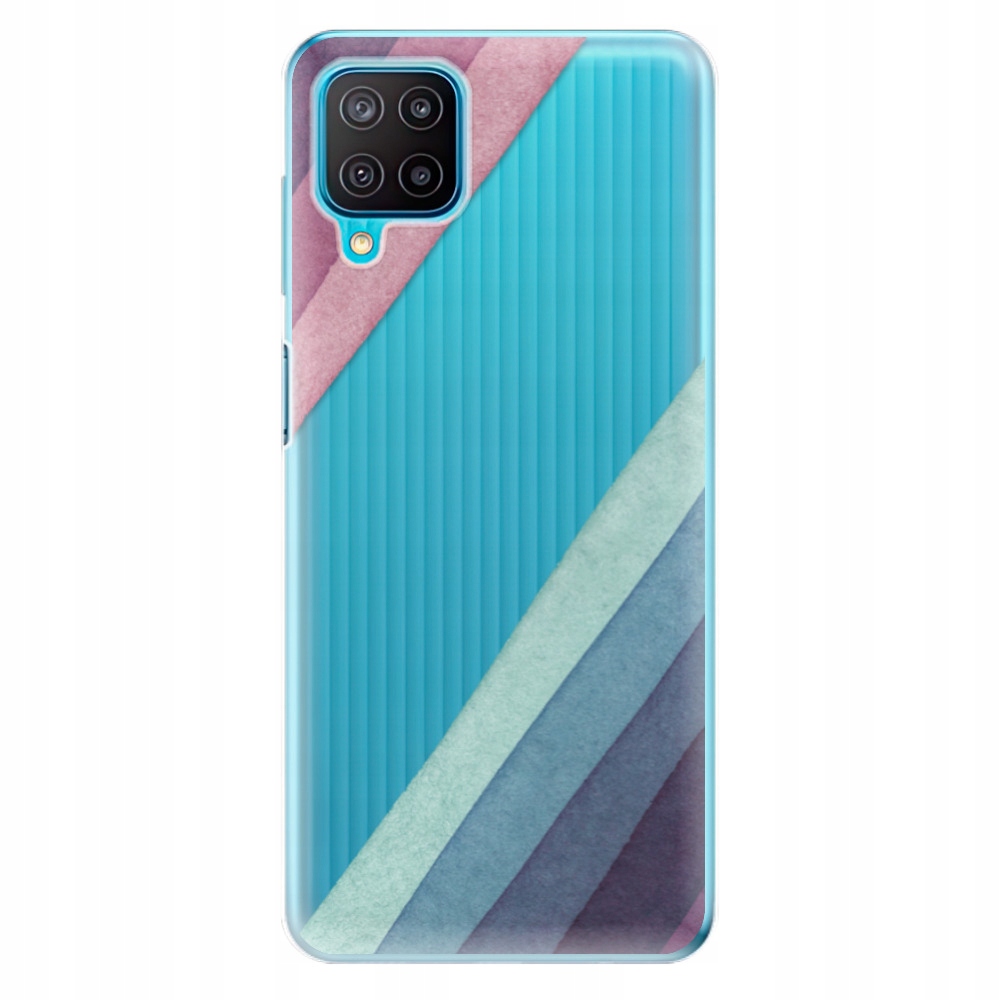 Silikonowe etui iSaprio Glitter Stripes 01 do Samsung Galaxy M12