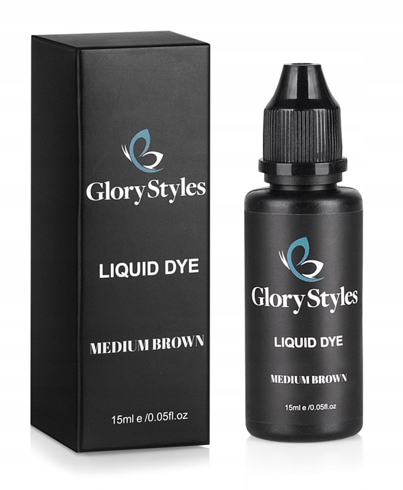 GloryStyles Barva na obočí a řasy 15 ml středně hnědá