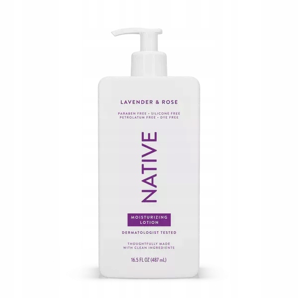 NATIVE Moisturizing Lotion Lavender & Rose 487 ml - Balsam do ciała