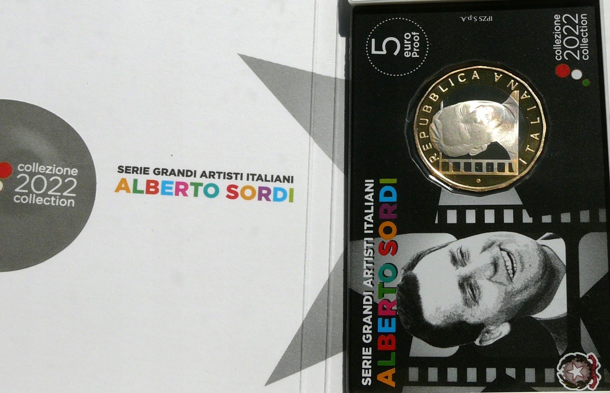 5 EURO WŁOCHY 2022 ALBERTO SORDI WIELCY WŁOSCY ARTYŚCI