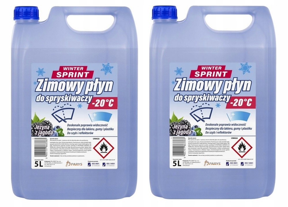 ZIMOWY PŁYN DO SPRYSKIWACZY 5L -20C JAGODOWY X2
