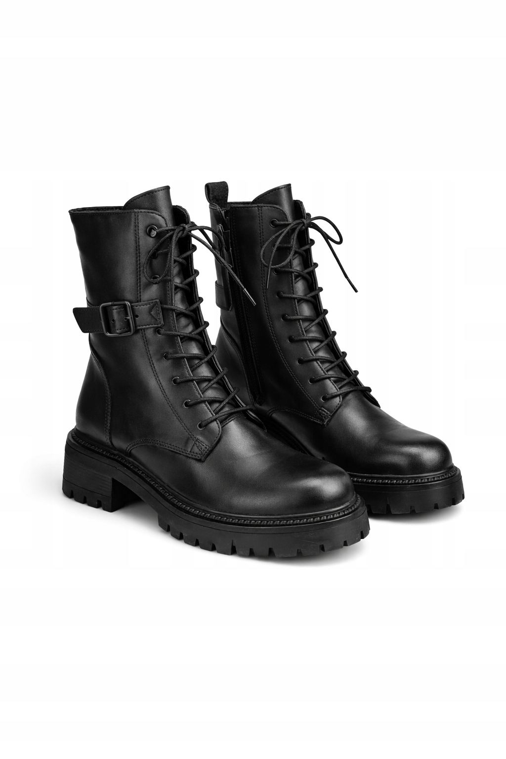 Černé Kotníkové Boty Z Přírodní Kůže S Kotníkovým Podpatkem 37 1I3A