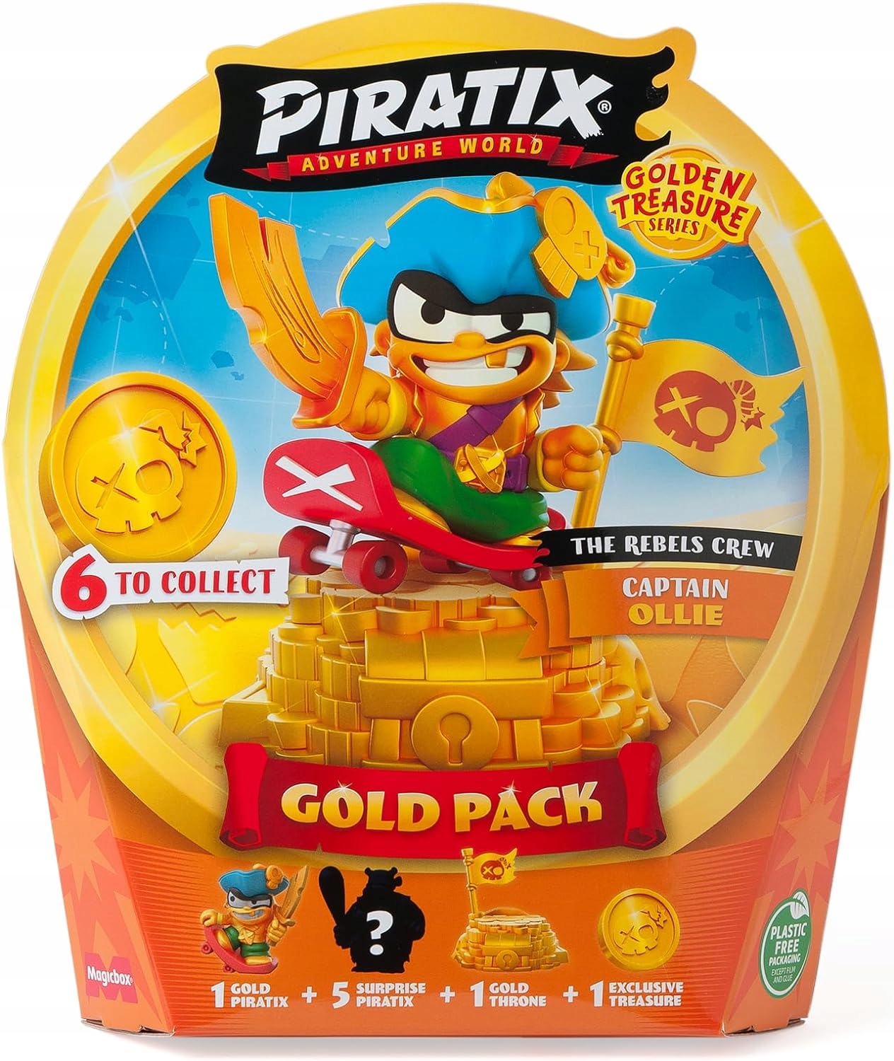 MAGIC BOX - PIRATIX - SERIA GOLDEN TREASURE - GOLD PACK 3 z 6