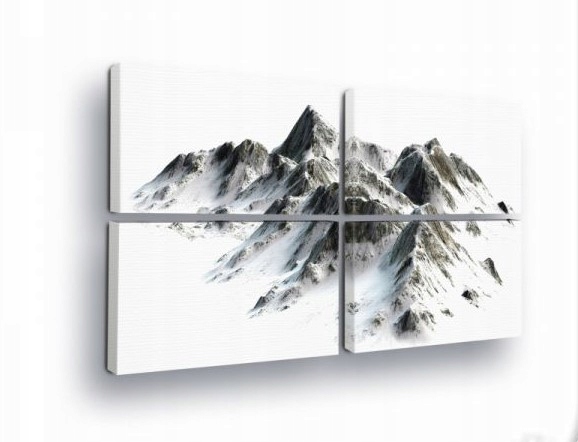 Obraz 120x80 Horská krajina snehové hory zima príroda pokoj minimalizmus