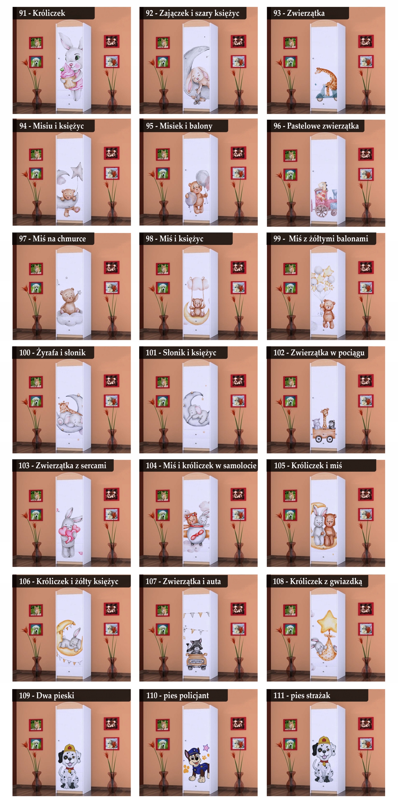 SZAFA HAPPY SZ04-B -JASNA GRUSZA-MEBELKI DZIECIĘCE Montaż meble do samodzielnego montażu