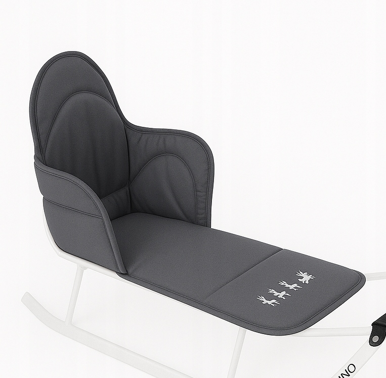 Materacyk podkładka do sanek Adbor Piccolino kolor Szary