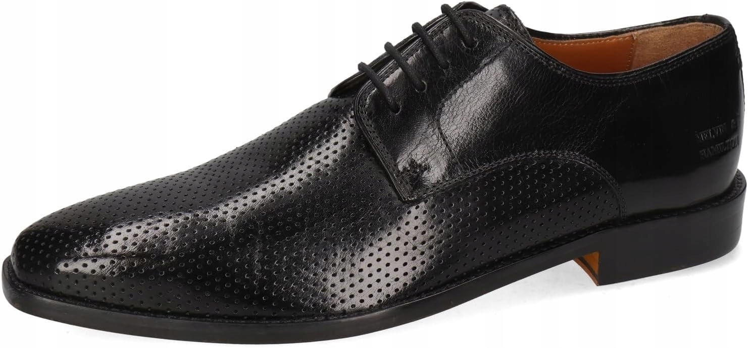 Melvin & Hamilton Černé Pánské Polobotky Z Přírodní Kůže 41 J0B