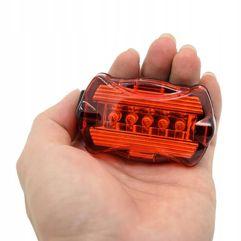 ROWEROWE OŚWIETLENIE LAMPKI ROWERU TYŁ 5 LED XY103 Kod producenta 3-APG-XC286