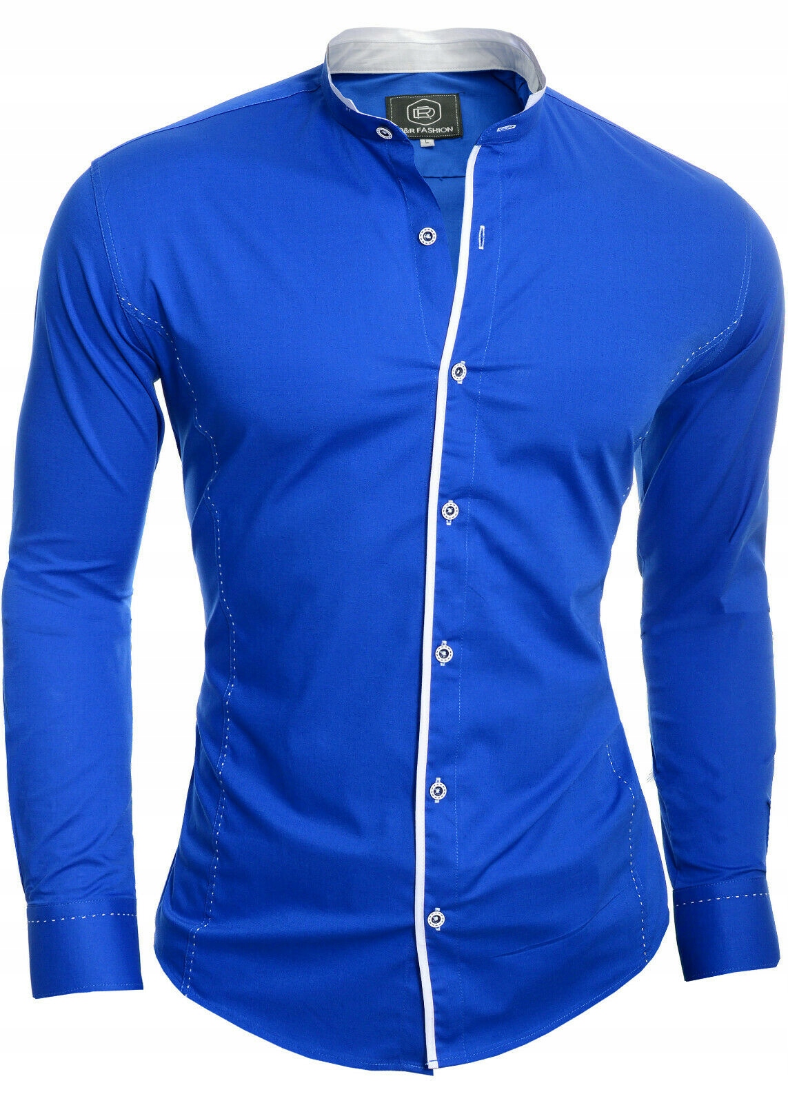 Koszula Męska Stójka Bawełniana Elegant