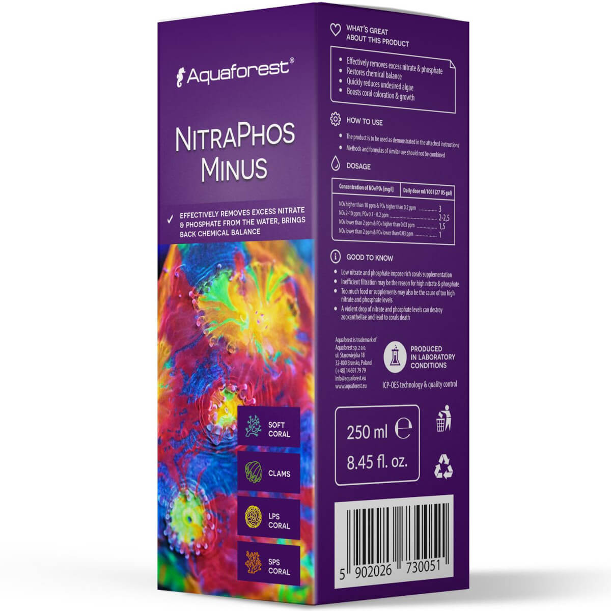 

Aquaforest NitraPhos Minus 250ml usuwa NO3/2 PO4