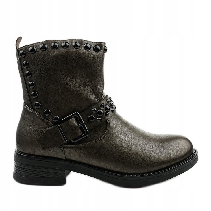

Brązowe Skóra ekologiczna Buty Botki r.38