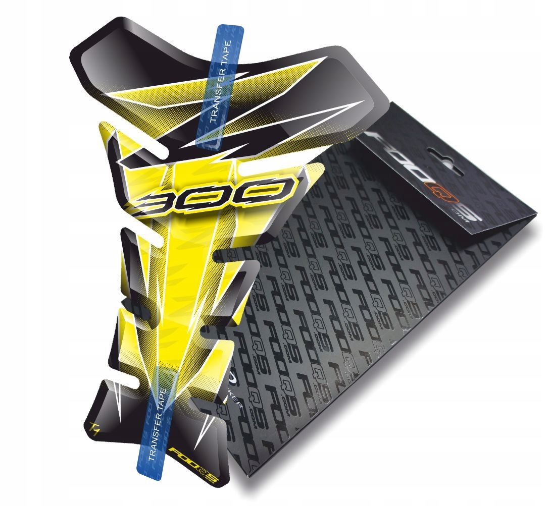 Tank-pad od firmy Fooqs pro Kawasaki Z-300 Žlutý